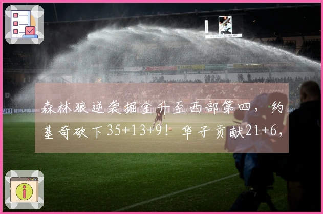 森林狼逆袭掘金升至西部第四，约基奇砍下35+13+9！华子贡献21+6，穆雷得25分